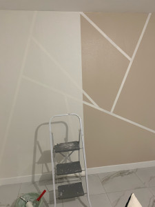 Photo de galerie - Pose de papier peint 