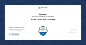 Photo de galerie - Certification cloud Microsoft