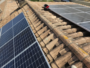 Photo de galerie - Nettoyage de panneaux solaires 