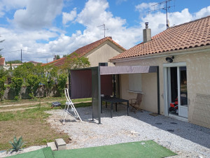 Photo de galerie - Montage d'une pergola 