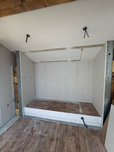 Photo de galerie - Création placard, avec isolation de 120mm 