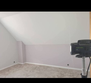 Photo de galerie - Pose enduit et peinture 