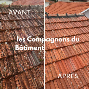 Photo de galerie - Traitement de toiture sur Mérignac et ses alentours