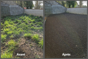 Photo de galerie - Préparation d'un jardin pour un gazon 