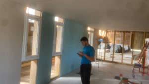Photo de galerie - Avancement du chantier plafond doublage