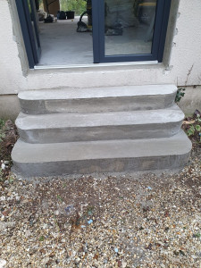 Photo de galerie - Création escalier éxterrieur.
