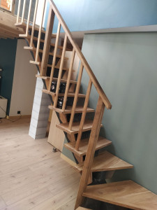 Photo de galerie - Fabrication escalier plus rambarde 