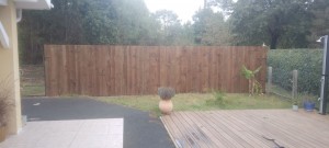 Photo de galerie - Réalisation clôture bois 