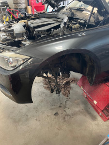 Photo de galerie - Remplacement suspension bmw avant et arrière + vidange complète 