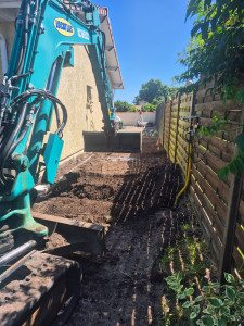 Photo de galerie - Terrassement pour une dalle béton 