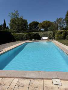Photo de galerie - Piscine mosaïque après nettoyage sortie d’hivernage. 