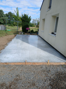 Photo de galerie - Création d'une terrasse béton 