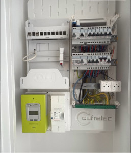 Photo de galerie - Pose et câblage tableau + compteur linky