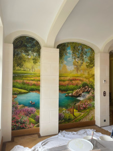 Photo de galerie - Pose de revêtement mural 