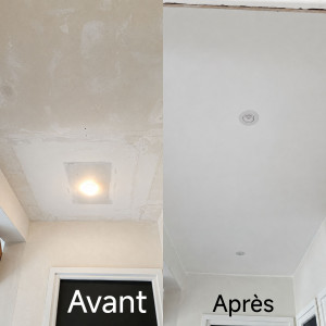 Photo de galerie - Rénovation d'un plafond 

