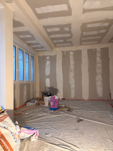 Photo de galerie - Réalisation joint + finition sur placo 
