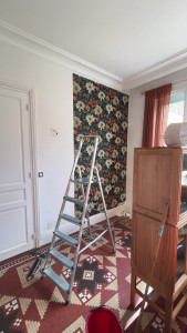 Photo de galerie - Pose de papier peint 