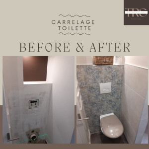 Photo de galerie - Carrelage toilette 