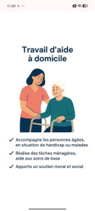 Photo de galerie - Je propose mes services d aide a domicile pour vous accompagner dans les tache quotidien 
sérieux, ponctuel et a l écoute je vous propose des prestations de ménage de 