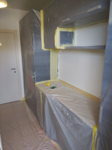 Photo de galerie - Préparation et peinture cuisine à Monaco 