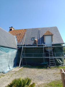 Photo de galerie - Changement de couverture complète avec zinguerie