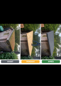 Photo de galerie - Rénovation complète de toiture sur un abri de jardin