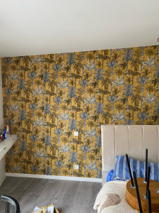 Photo de galerie - Poser de papier peint 