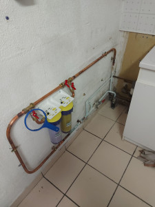 Photo de galerie - Pose d'un filtre anti-boue