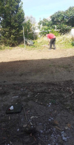 Photo de galerie - Remise à plat d'un terrain avant de semer le gazon