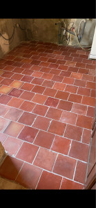 Photo de galerie - Pose de tomettes 