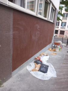 Photo de galerie - Carrelage murale rénovation d'un mur