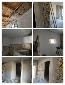 Photo de galerie - Mur et plafond rénovation bergerie