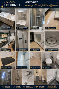 Photo de galerie - Remise en état complète de votre logement ou de vos locaux : nettoyage en profondeur, désinfection, dégraissage, dépoussiérage et finitions soignées pour un résultat impeccable.