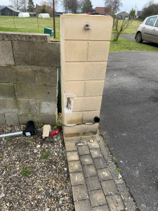 Photo de galerie - Démontage pilier et remontage à neufs 