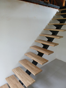 Photo de galerie - Escalier en bois-métal 