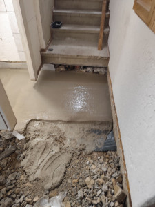 Photo de galerie - Coulage d'une chappe 