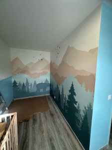 Photo de galerie - Poser paper peint 