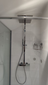 Photo de galerie - Installation d'une nouvelle colonne de douche.
