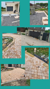 Photo de galerie - Création d'une allée pavé 