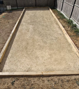 Photo de galerie - Création d'un terrain de pétanque 