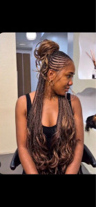 Photo de galerie - Knotless braids/natte collé