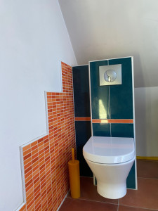 Photo de galerie - Création de sanitaire. Carrelage, placo....