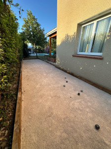 Photo de galerie - Réalisation d’un terrain de pétanque
