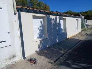 Photo de galerie - Pose gouttière en alu