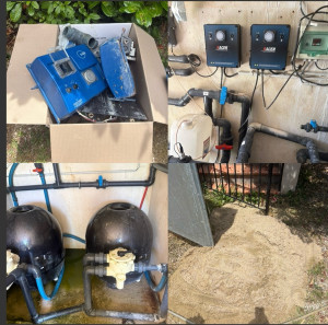 Photo de galerie - Changement de la masse filtrante + changement coffret filtration 
