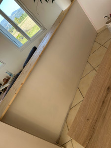 Photo de galerie - Bar en placo + tablette sur mesure