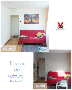 Photo de galerie - Travaux de peinture - blanche mat V33