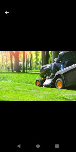Photo de galerie - Passage du tracteur tondeuse, tondeuse et débroussaillage inclus