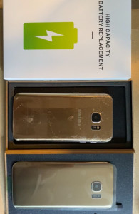 Photo de galerie - Remplacement façade arrière et batterie interne .( Samsung S7 )