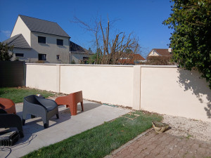 Photo de galerie - Application d'un enduit ton pierre